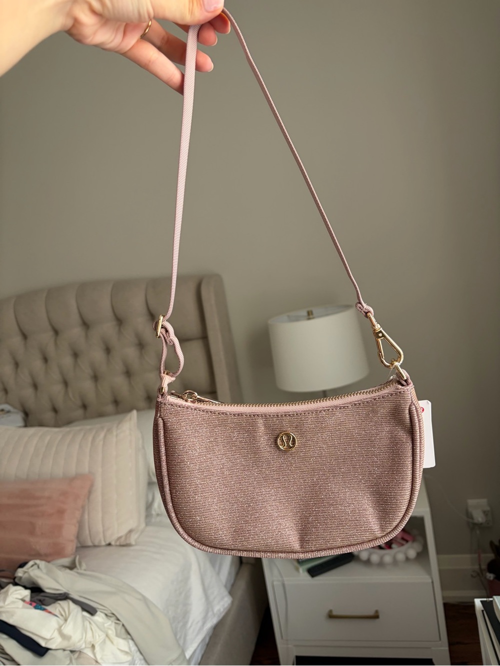 lululemon City Essentials Small Shoulder Bag- Glitter